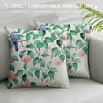 thumbnail image 3 of FUMJ  Watercolor Birds Eucalyptus Pillow Covers - Hummingbird Throw Pillow Cases Floral Rose Pillowcases Green Pink Spring Summer Plants Cushion Covers for Home Outdoor, 3 of 5
