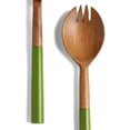 thumbnail image 2 of Yo Treasure Tiramisu Resin & Wood Green Salad Server Set, 2 of 5
