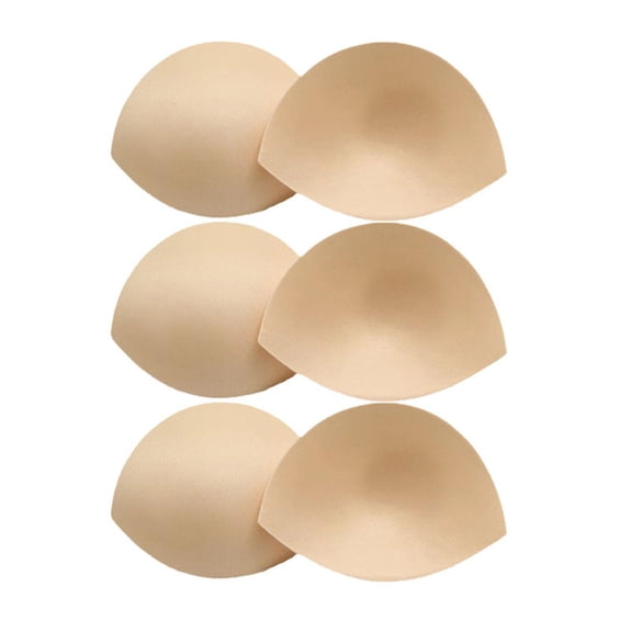 3pair Womens Removable Smart Cups Bra Inserts Pads For Swimwear Sports (Skin Color)