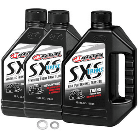Drivetrain Oil Change Kit with Maxima Oil Compatible With Kawasaki Teryx4 800 2014-2015