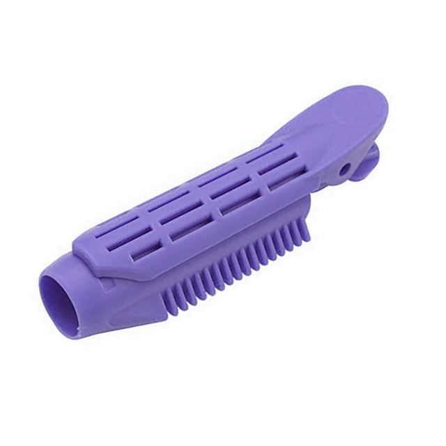 Pince à Cheveux Racine en Plastique Moelleuse, Boucleur de Cheveux Portable, Rouleau de Coiffure Vague, Violet
