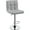 Light Gray, variant on Renwick PU Leather Swivel Bar Stool with Large Steel Pedestal Base, Black