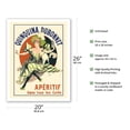 thumbnail image 2 of Quinquina Dubonnet - Aperitif in all Cafes - Vintage France Advertising Poster by Jules Chéret c.1895 - Fine Art Matte Paper Print (Unframed) 20x26in, 2 of 4
