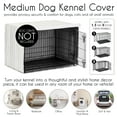 thumbnail image 4 of Sweet Jojo Designs Stripe White and Grey Boy, Girl, Unisex/Gender Neutral Dog Crate Kennel Cover 36in., 4 of 6