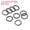 Black, variant on Uxcell 1.2 x 8mm Wine Glass Charm Ring Metal Earring Beading Hoop Twisted Open Jump Rings, Golden 200 Pack
