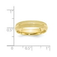 thumbnail image 4 of 10k Yellow Gold 5mm Double Milgrain Comfort Fit Wedding Band Size 6.5 1DMC050, 4 of 5