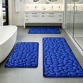 thumbnail image 5 of 2 Pack Mixed Color Diatomaceous Earth Bath Mats,Quick Dry Super Absorbent Shower Rug with Non-Slip Rubber Back,Water Resistant Floor Mat for Bathroom Tub And Sink Area, 5 of 7