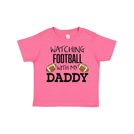 

Inktastic Watching Football with My Daddy Gift Toddler Boy or Toddler Girl T-Shirt