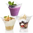thumbnail image 2 of Pcapzz Pack of 50 Dessert Cups,Plastic Reusable Multi-Use Dessert Cupwith 50 Spoons Clear 3.38oz for Dessert Pudding Mousse Snack, 2 of 11