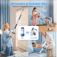 thumbnail image 4 of KISSAIR 300W Cordless Vacuum Cleaner, Brushless motor Lightweight Self-standing Led Display Screen Vacuum Cleaners for Home, 45 Min Runtime Carpet Pet Hair, Blue, 4 of 13