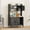 Dark Gray, variant on TROPOW Cat Litter Box Furniture,Hidden Cat Box Enclosure with Shelf Storage,Cat Litter Box Enclosure, Wood Sturdy Cat Washroom Storage, Indoor Cat House Furniture, White