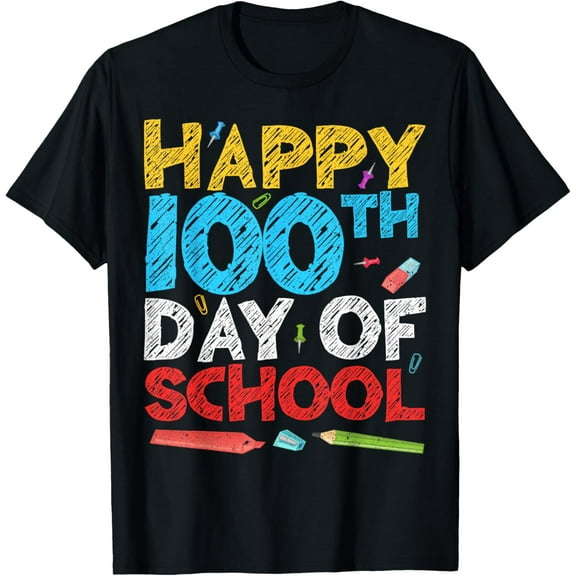 Happy 100th Day Of School Shirt Student Teacher T-Shirt TShirt