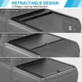 thumbnail image 3 of 6.5FT Aluminum Retractable Hard Truck Bed Tonneau Cover with Password Lock For Chevy Silverado 1500 2014-2023, 3 of 7