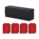 thumbnail image 5 of Caja organizadora de cartas coleccionables premium con capacidad para 100 o más de 400 cartas. negro rojo, 5 of 9