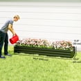 thumbnail image 3 of Outsunny 8x2x1ft Raised Garden Bed Large Galvanized Elevated Planter Box, 3 of 10