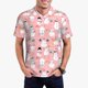 thumbnail image 1 of Balery Cute Pink Snowman Cat Camisa Polo de Hombre con Estampado, de Manga Corta y Tejido Medio, Camisa Tipo Golf Polo-Small, 1 of 6