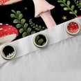 thumbnail image 4 of Homewish Green Tree Leaves Blackout Curtains Set of 2 (52x84 Each) for Female Men Women,Botanical Red Mushroom Window Curtains,Starry Sky Curtains and Drapes,Lightweight Room Decor, 4 of 6