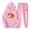 Pink, variant on Jacenvly Hoodies for Men Christmas Print Thickened Warm Sweatshirt Set Hooded Pocket Pullover Elastic Waisted Sweatpants Loose Casual Two-Piece Set Pink