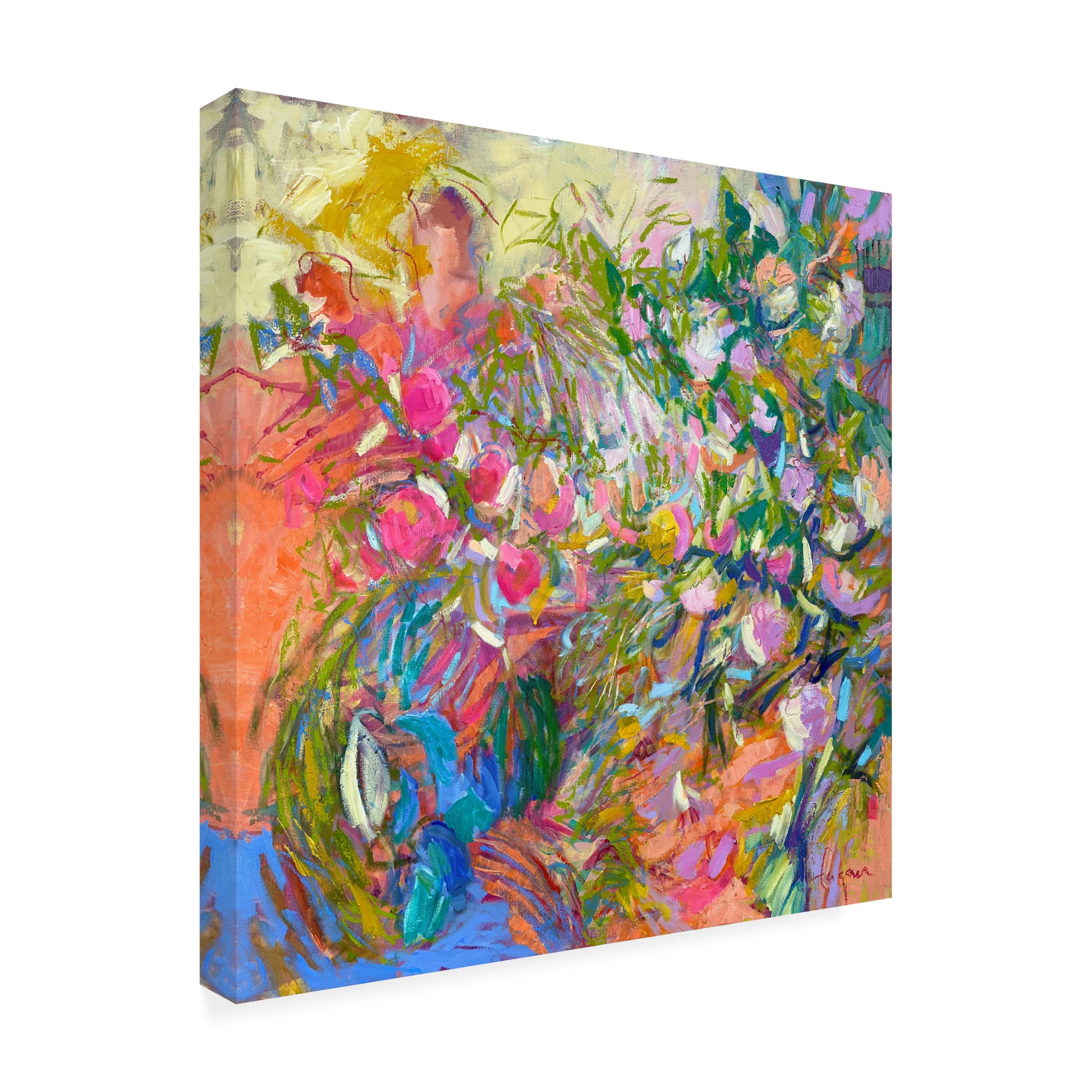 Canvas Wall Art - Dorothy Fagan 'Passion Fruit' Wall Art for Living Room, Bedroom, or Office Décor by Trademark Fine Art - 18 x 18 Inches