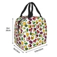 thumbnail image 2 of Pofeuu Colorful Fruits Print Lunch Bag Lunch Box Large Capacity Insulated Lunch Bag for Adult, Leakproof Reusable Lunch Tote Bags for Work, 2 of 5
