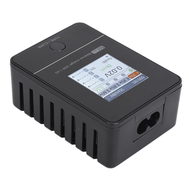 Cargador De Equilibrio RC M4AC, Cargador De Equilibrio RC Negro De Alta Precisión Para Juguete RC
