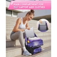 thumbnail image 4 of Mochila MATEIN Galaxy Morada Ligera para Fútbol con Compartimento para Zapatos, 4 of 9