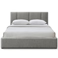 thumbnail image 3 of Omax Decor Venice Upholstered Platform Queen Bed in Gray Boucle Fabric, 3 of 11