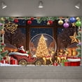 thumbnail image 6 of Merry Christmas Theme Background Banner Christmas Party Decoration Xmas Santa Claus Backdrop Supplies Photo Shoot Props, 6 of 9