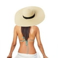 thumbnail image 2 of Clearance! Baberdicy Women Summer Wide Straw Hat Beach Foldable Sun Hats Floppy Roll up Sun Cap Upf 50+ Caps Beige, 2 of 6