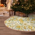 thumbnail image 5 of Sikiie Cute Sunflower Nativity Christmas Tree Skirt, Jesus Christian Winter Holiday Tree Mat Decoration(30-48IN)48", 5 of 6