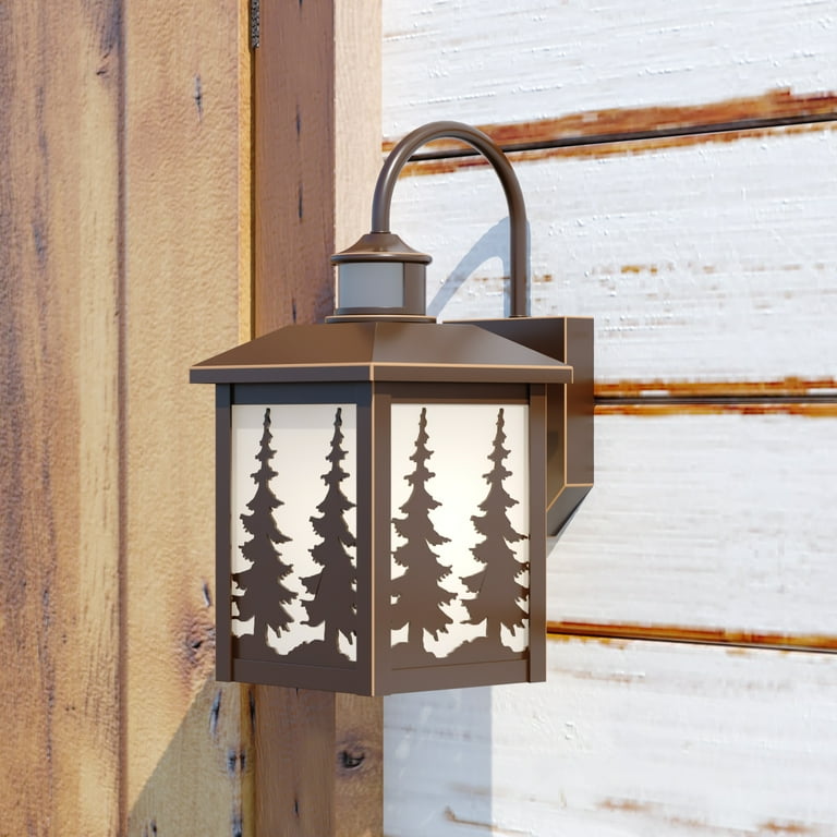 Bronze motion sensor cheap outdoor wall light