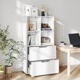 thumbnail image 2 of Costway Bookcase with 2 Drawers 4-Tier Open Bookshelf with 4 Storage Cubes for Home Office, 2 of 10