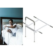 HEALTHCRAFT Smart-Rail for Elderly Adults Safety with Dual-Position & Heigh Adjustable,Bed Transition Assist Grab,Safety Bed Rail for Seniors & Surgery Patients, Fits any Bed Size King,Queen,Full,Twin