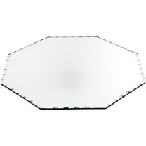 Plymor 10" Octagon, 3mm Thick Beveled Scalloped Glass Mirror