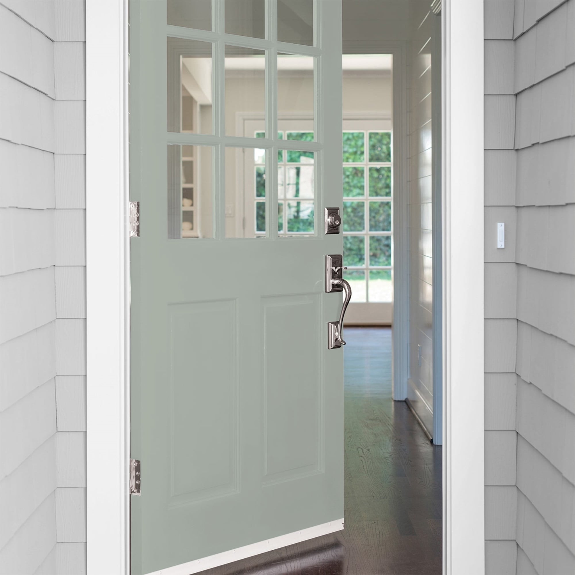 Glidden High Endurance Plus Light Drizzle Semi Gloss Exterior Paint and Primer, 1 Quart