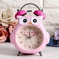 thumbnail image 1 of Despertador para niños Búho con luz nocturna Silencioso Sin tictac Despertador de cabecera Campana fuerte Despertador analógico Funciona con pilas Despertador para niños para escritorio de dormitorio, 1 of 5