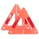 thumbnail image 4 of 1 juego de triángulos reflectantes de plástico para seguridad vial, útil señal de advertencia para coche., 4 of 8