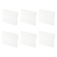 thumbnail image 1 of Soporte de señal acrílico para montar en la pared 4.7 x 3.1 pulgadas soporte de señal de plástico transparente horizontal, paquete de 6, 1 of 5