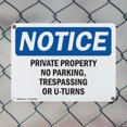 thumbnail image 5 of (2 Pack) Private Property No Parking Trespassing OSHA Notice Sign 18 Inch X 12 Inch Indoor / Outdoor Rust-Free Aluminum Metal Signs for Workplace, Workshop, and Construction Site, Made, 5 of 8