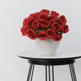 thumbnail image 2 of 20PCS Artificial Flowers, Silk Flower Realistic Roses Bouquet Long Stem Fake Flower for Home Decor Wedding Decoration(red), 2 of 14