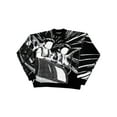 thumbnail image 1 of FAROOT Men's Autumn Winter Casual Knitwear Round Neck Gothic Anime Pattern Print Sweater, 1 of 8