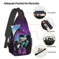thumbnail image 5 of Nightmare Before Christmas Sling Bag Crossbody Travel Hiking Chest Backpack Shoulder Daypack For Women Men, 5 of 6