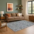 thumbnail image 7 of Addison Rugs Mayfield Premium Machine Washable Transitional Floral Teal Rectangle Rug, 10' x 14', 7 of 7