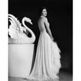 thumbnail image 2 of Kay Francis Modeling White Chiffon Evening Gown 1937 Photo Print (8 x 10), 2 of 2
