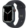 thumbnail image 1 of Refurbished Apple Watch Series 7 Aluminum 41 mm (GPS + Cellular) Midnight Black (Grade B), 1 of 3