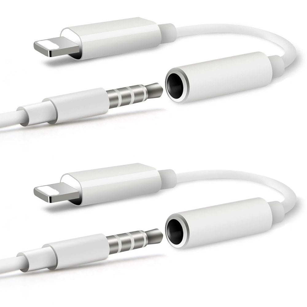iPad Apple MFi Certified 3.5mm Female Audio Earphone Stereo Connector Compatible for iPhone 11/11 Pro/XS/XR/X 8 Lightning to 3.5mm Headphone Jack Adapter Support Music Control & Calling Function 