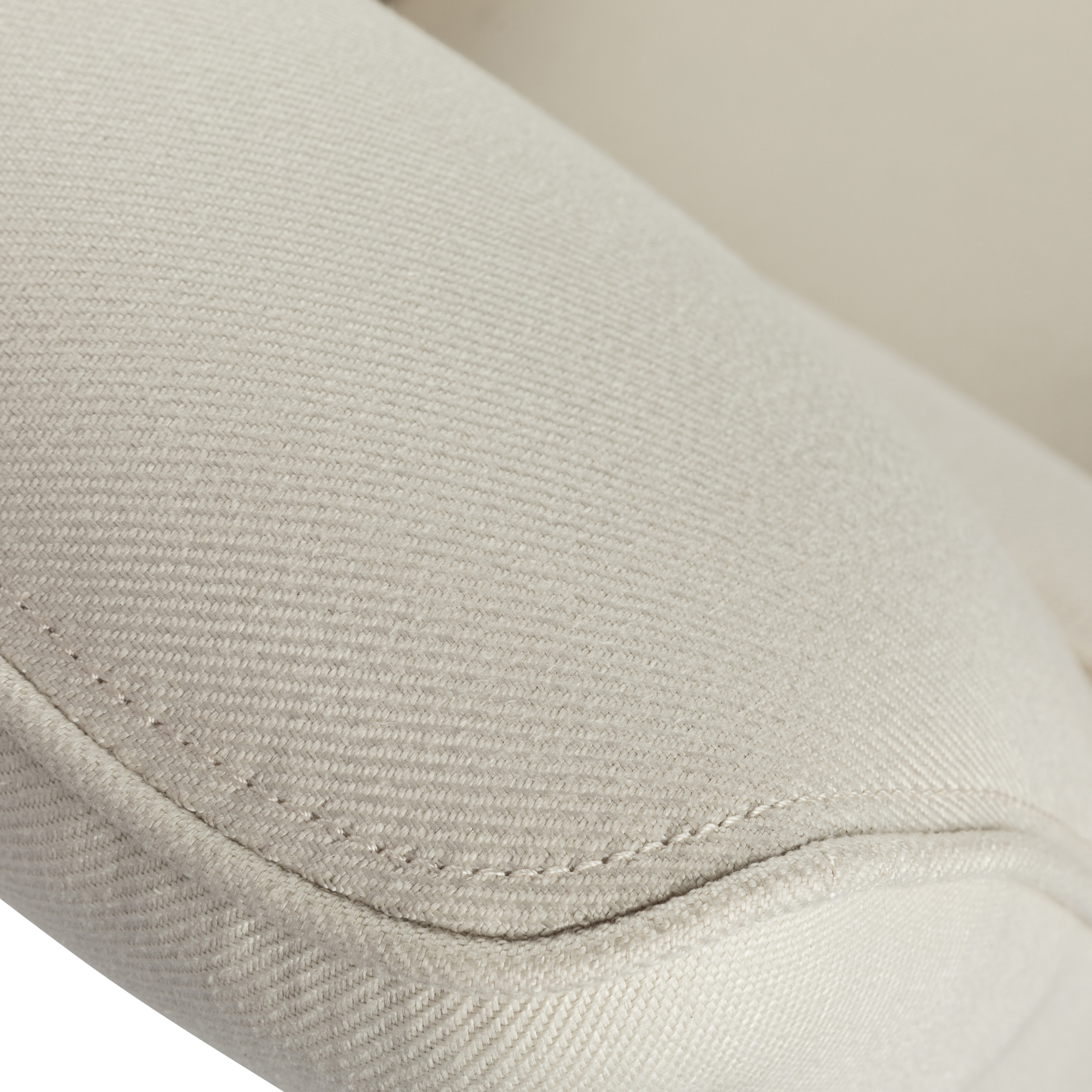Verve Modern Upholstered Push Back Recliner with Lumbar Support, Beige