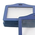 thumbnail image 5 of Office   Name Badge ID Credit Card Horizontal Holder Blue Clear 10pcs, 5 of 5