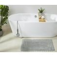 thumbnail image 5 of Better Trends 3 Piece Bathroom Rug Set 100% Cotton, Extra Soft Tufted Bath Mat, Water Absorbent & Reversible Mat, Gray Lilly Crochet Collection, 5 of 8