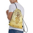 thumbnail image 3 of Bingfone Bunch Of Grapes Drawstrings Backpacks Bags For Men Women Gym Drawstrings Bag, 3 of 9